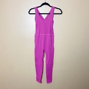 Free People Movement Jumpsuit Ribbed Cross back Strap back small